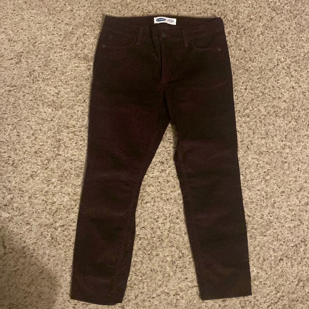 OLD NAVY Brown Mid-Rise Corduroy Pants
